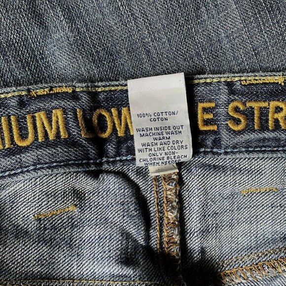 Gap Premium Low Rise Straight Leg Jeans 36 x 34 Denim Work Wear Grunge - Picture 6 of 7